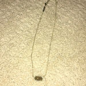 Kendra Scott gold drusy Elisa necklace